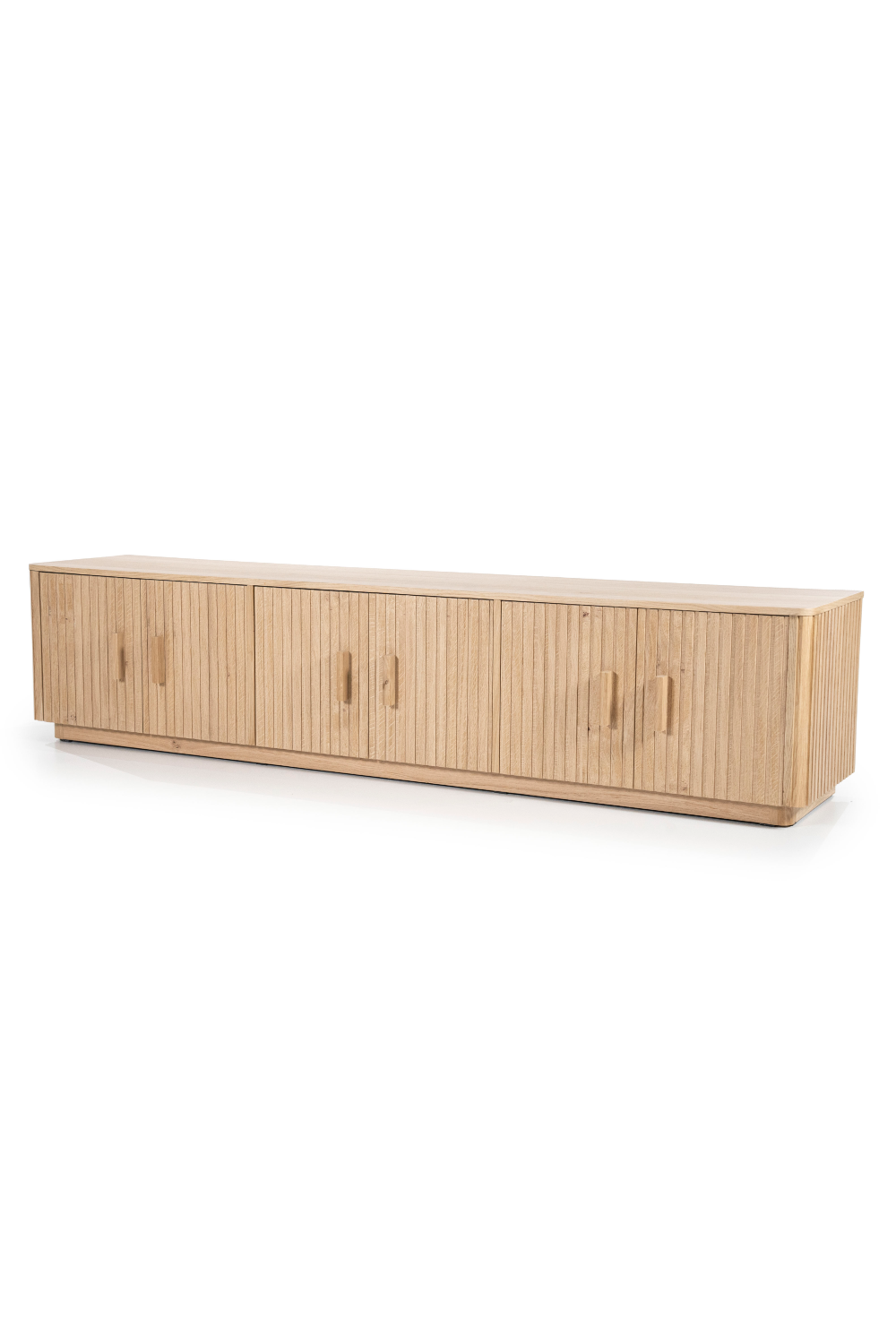 Oak Fluted 6-Door TV Cabinet | Eleonora Rosenborg | OROA.com