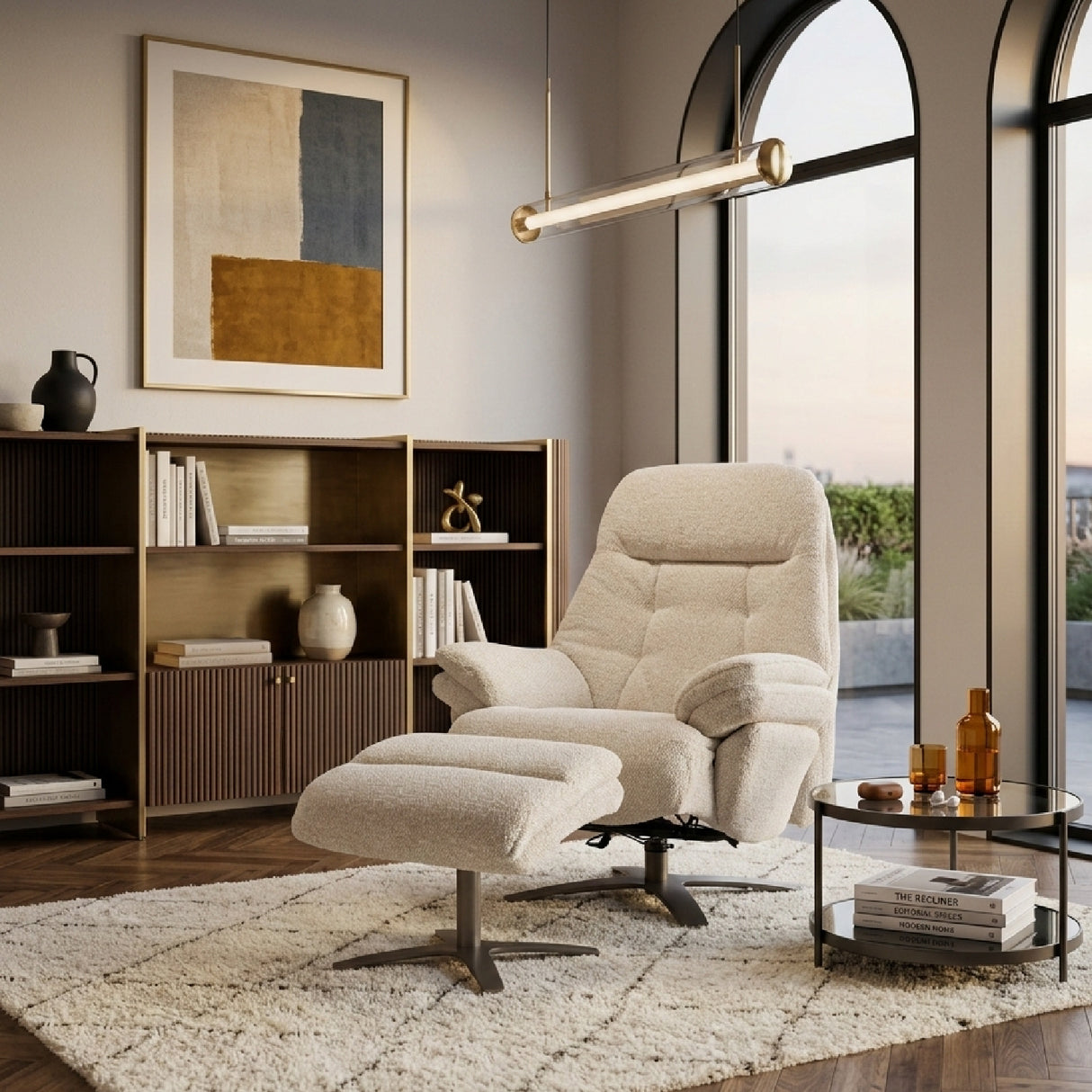 Upholstered Reclining Lounge Chair | Oroa.com