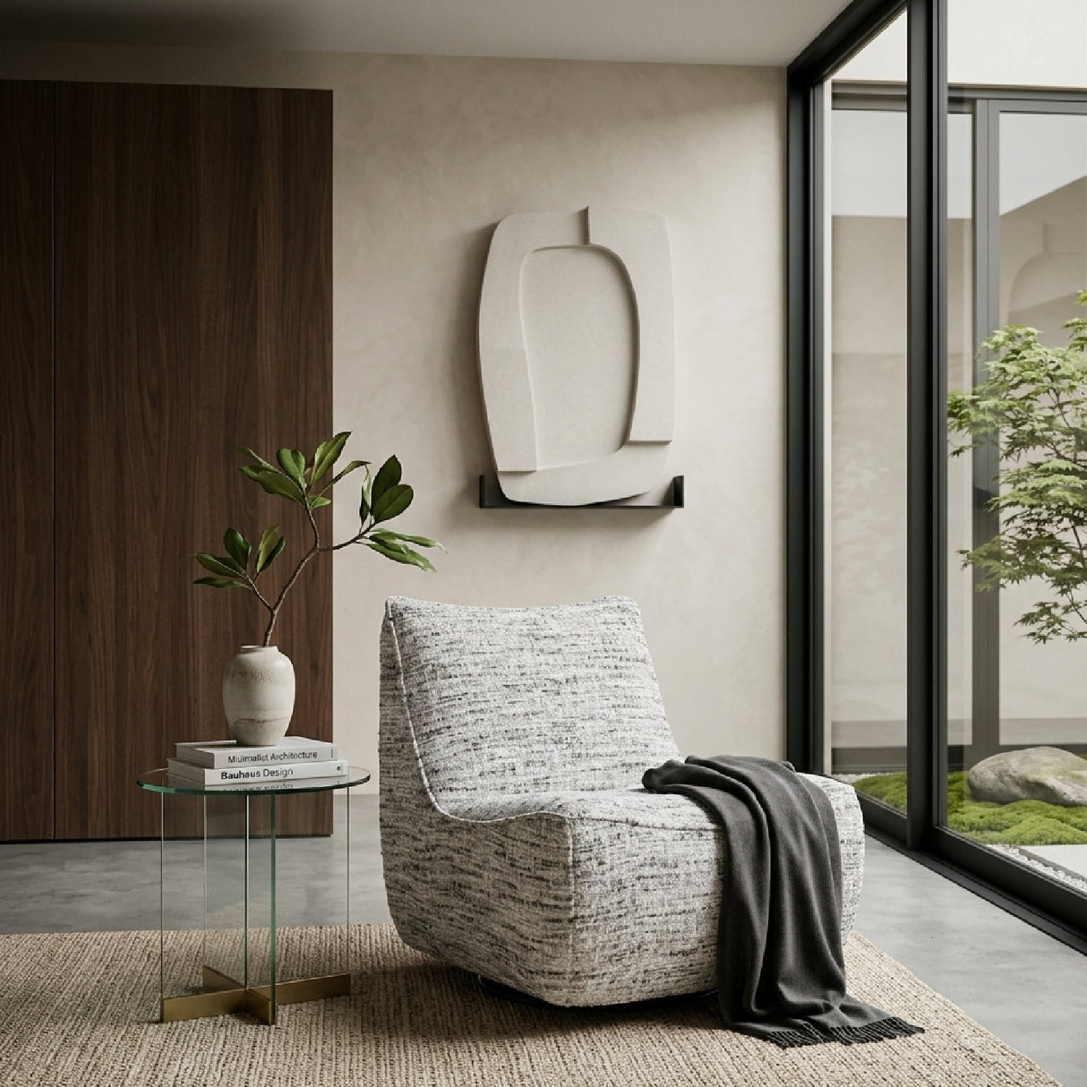 Fabric Swivel Lounge Chair | Oroa.com