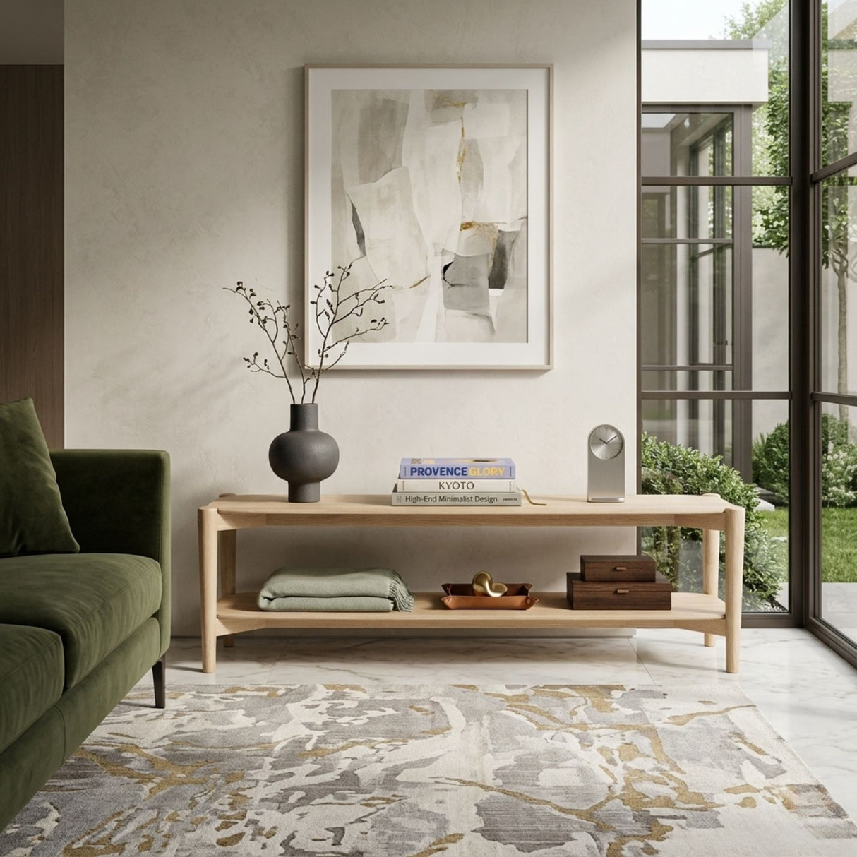 Oak 2-Shelf TV Cabinet | Oroa.com
