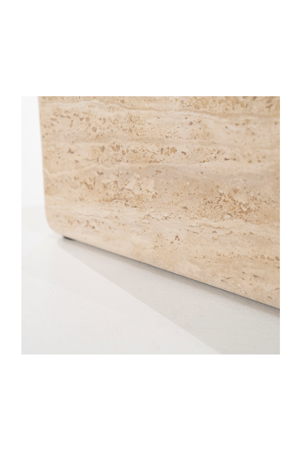 Square Travertine Side Table | Eleonora Donta | OROA.com