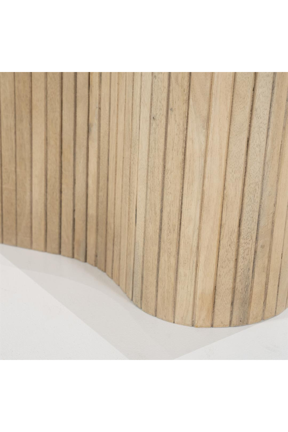 Fluted Wood Marble Side Table | Oroa.com