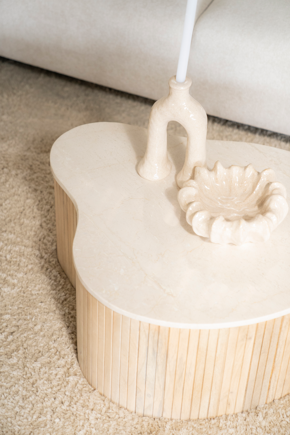 Fluted Mango Coffee Table S | Oroa.com