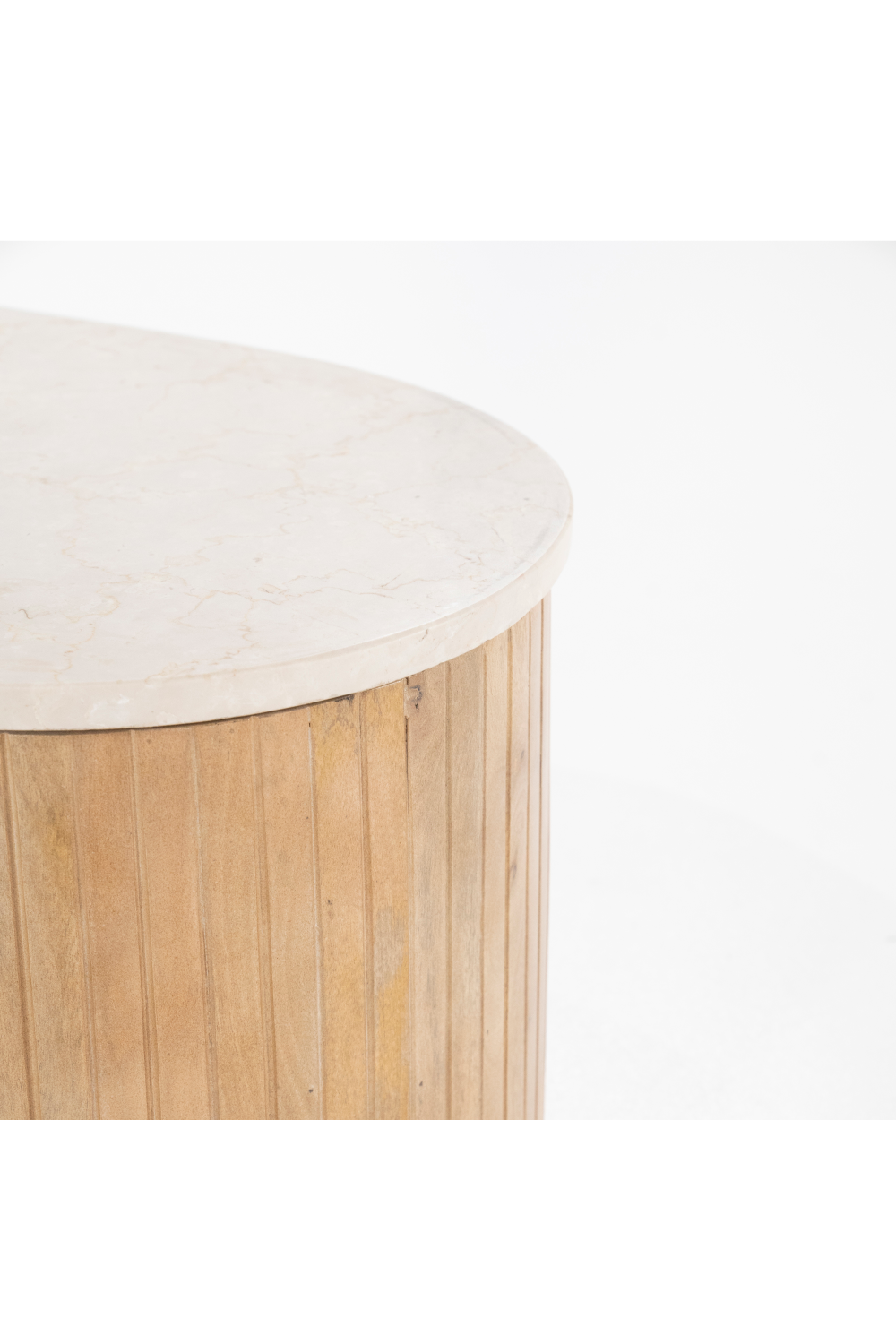 Fluted Mango Coffee Table S | Eleonora Kira | OROA.com