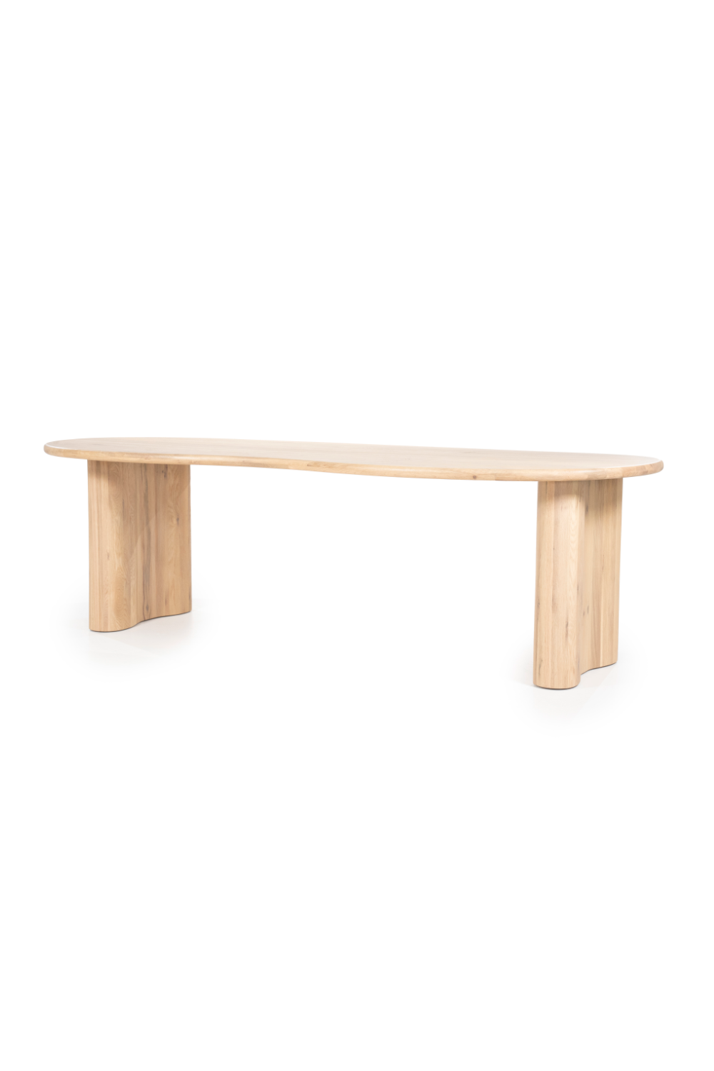Varnished Oak Organic Dining Table | Oroa.com
