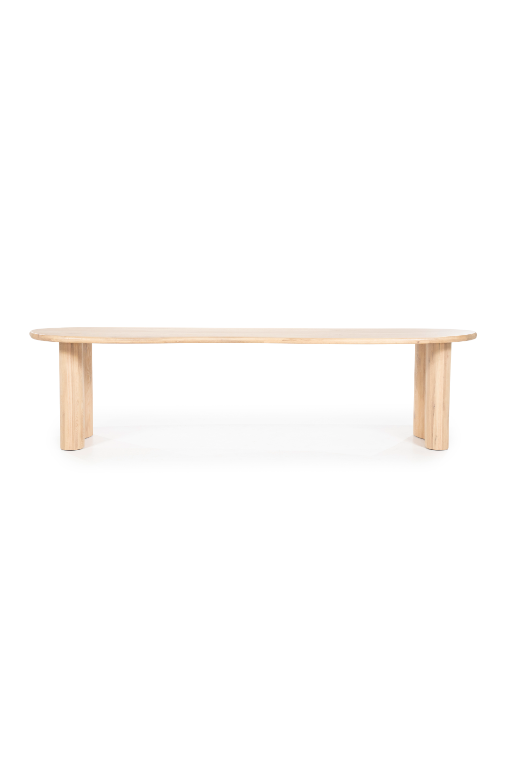 Varnished Oak Organic Dining Table | Oroa.com