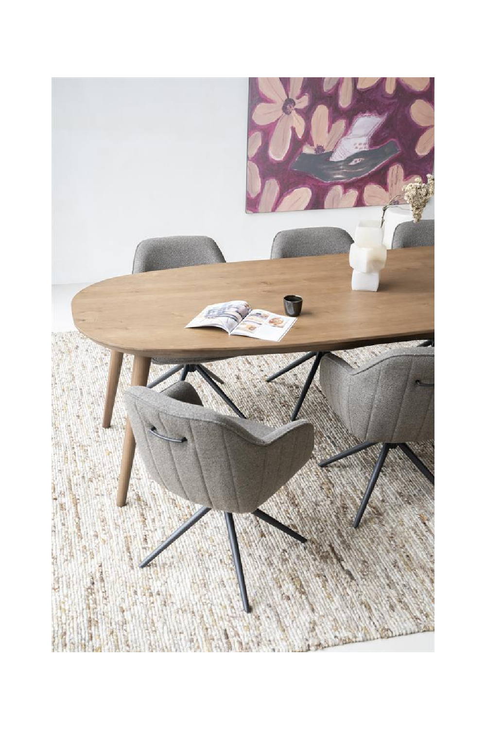 Lacquered Oak Dining Table L | Oroa.com