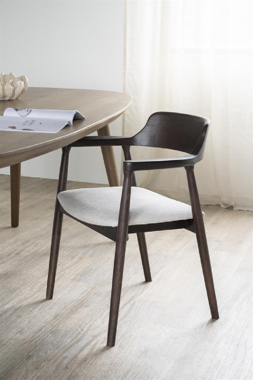 Padded Seat Ash Dining Chair | Oroa.com