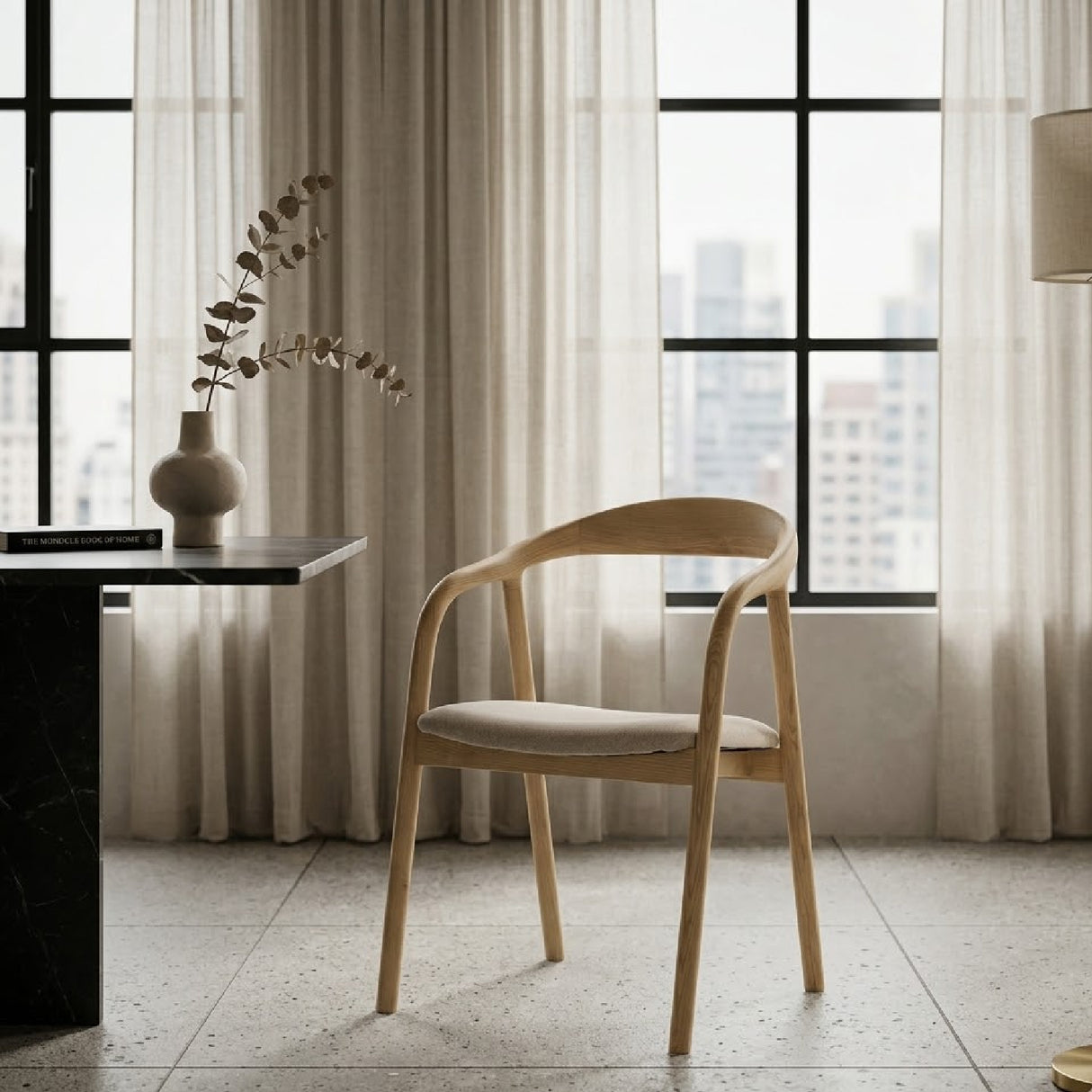 Ash Wood Dining Chair | Oroa.com
