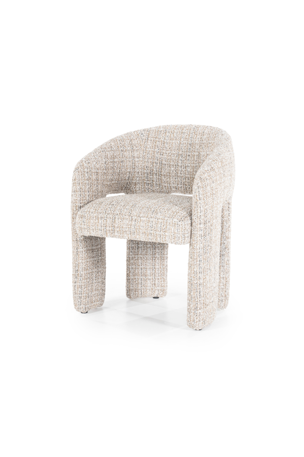 Curved Back Lounge Dining Chair | Eleonora Hamilton | OROA.com