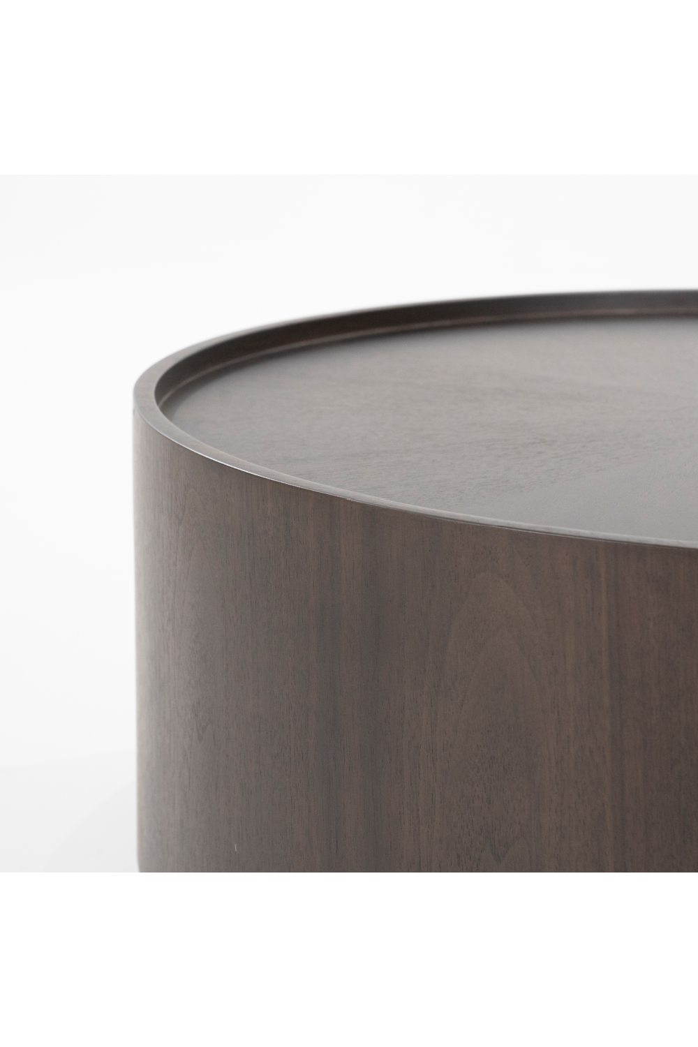 Walnut Round Nesting Coffee Tables (2) | Eleonora Max | OROA.com