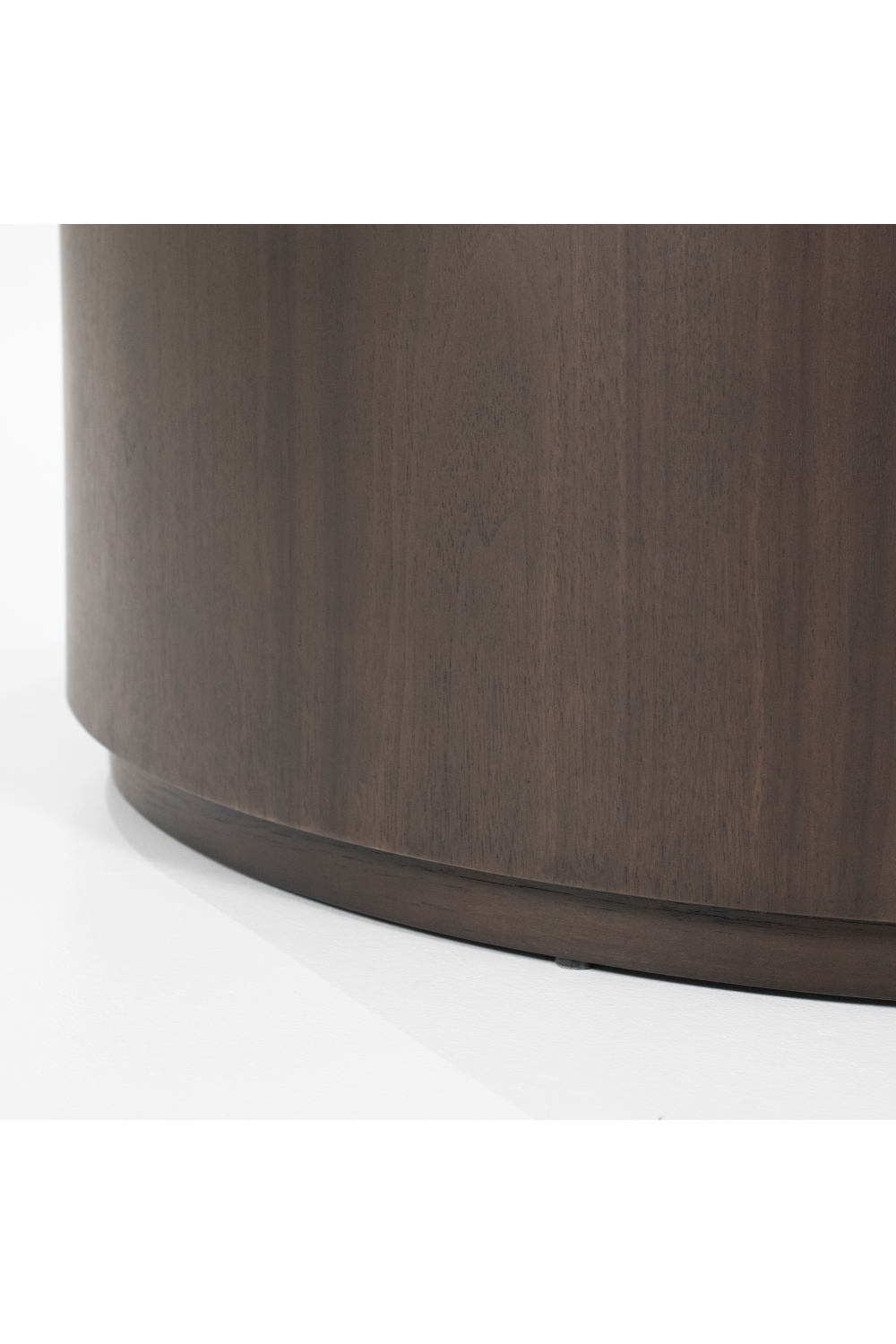Walnut Round Nesting Coffee Tables (2) | Eleonora Max | OROA.com
