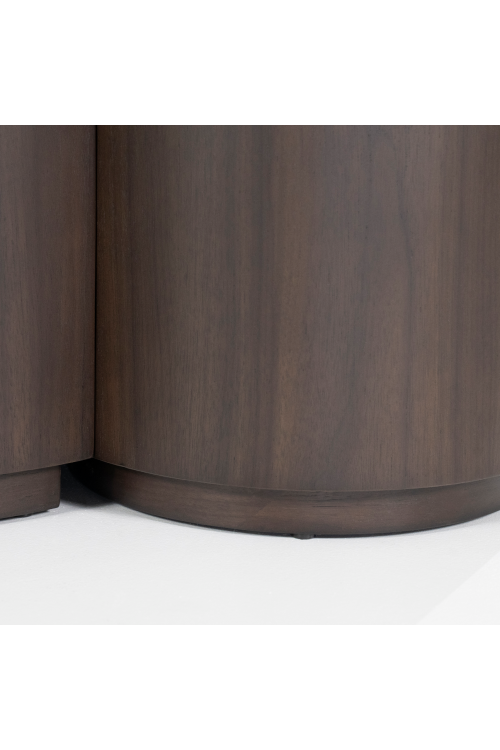 Walnut Round Nesting Coffee Tables (2) | Eleonora Max | OROA.com