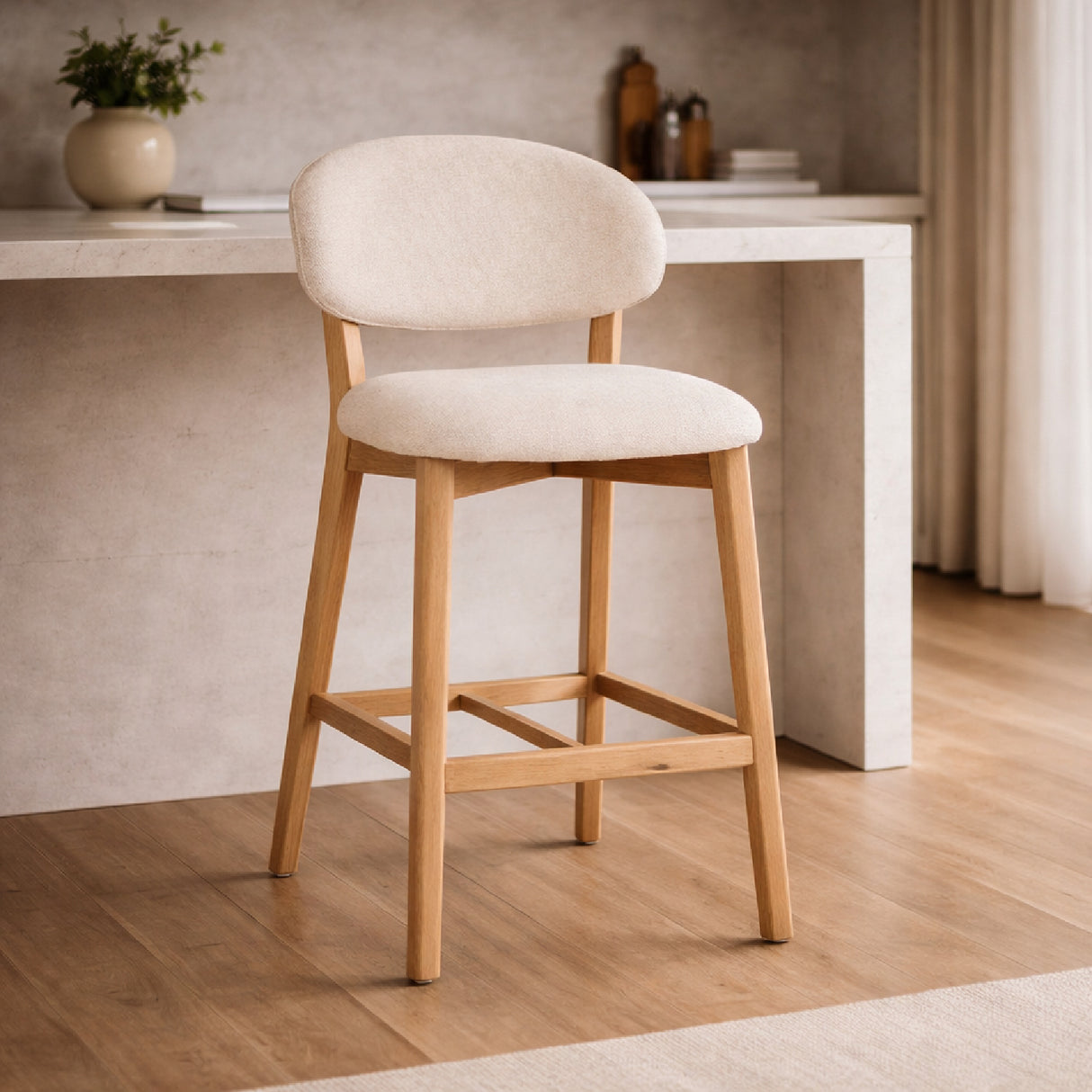 Oak Framed Bar Chair | Oroa.com