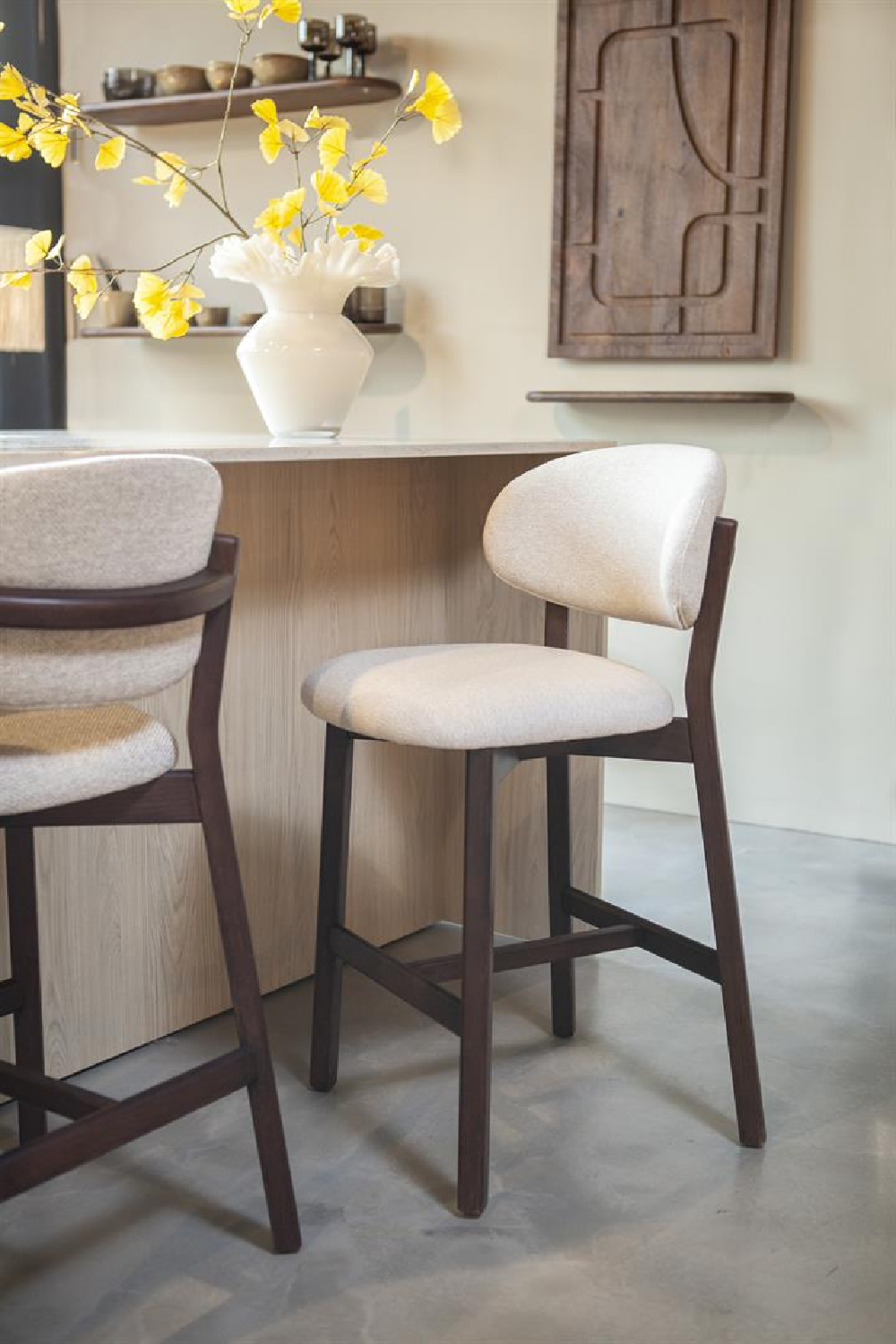 Oak Framed Bar Chair | Eleonora Mikky | OROA.com