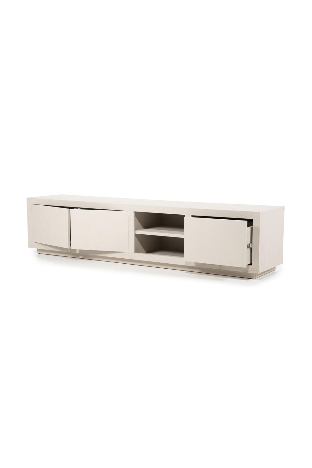 Taupe Oak 3-Door Cabinet | Oroa.com
