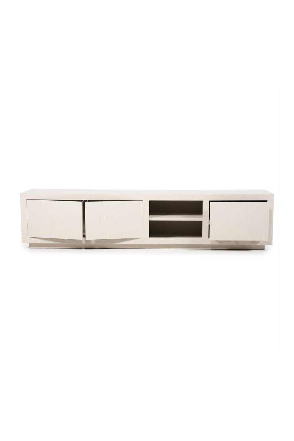 Taupe Oak 3-Door Cabinet | Oroa.com