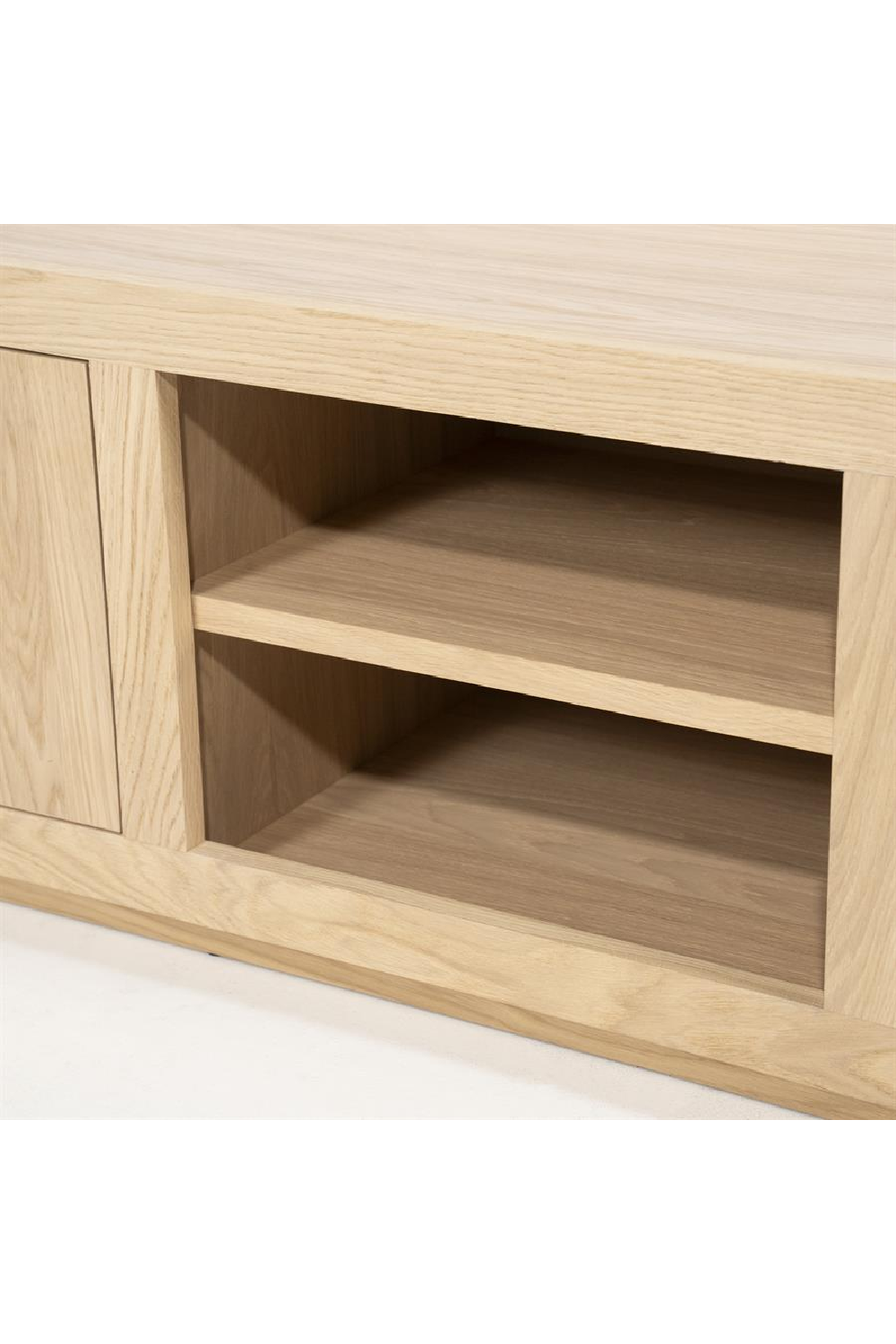 Taupe Oak 3-Door Cabinet | Oroa.com