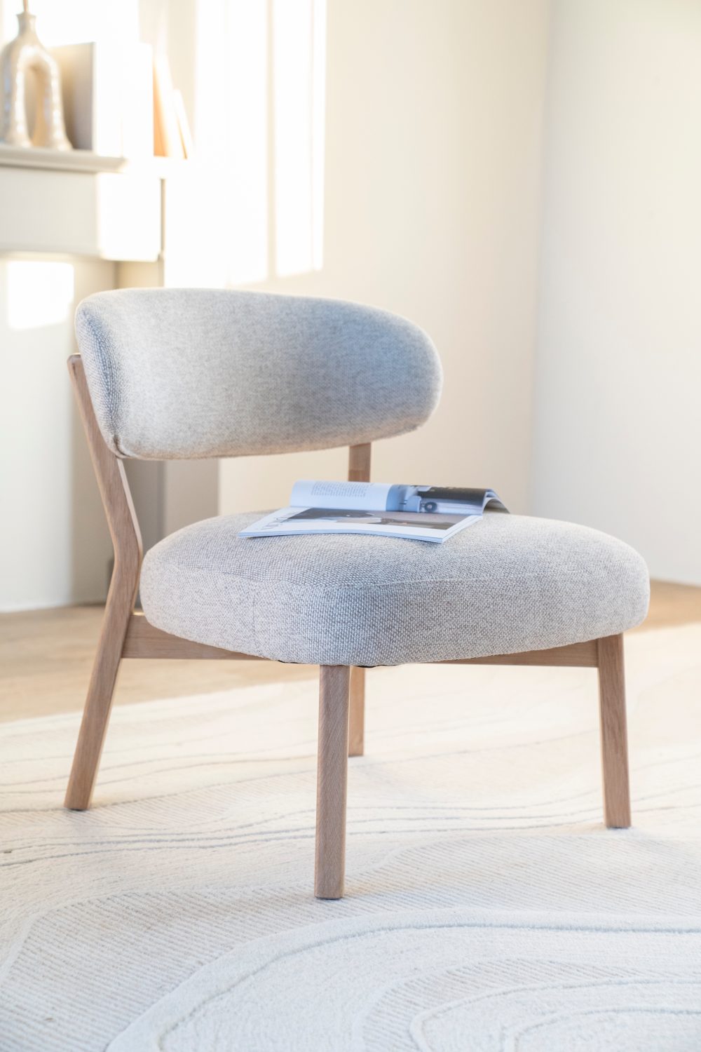 Oak Framed Accent Chair | Oroa.com