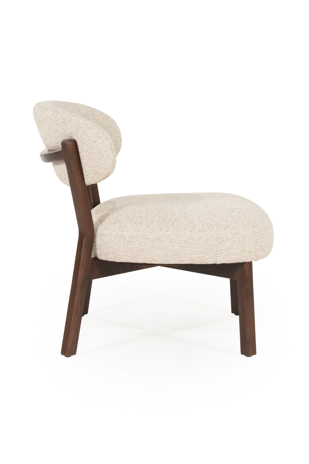 Brown Oak Accent Chair | Eleonora Mikky | OROA.com