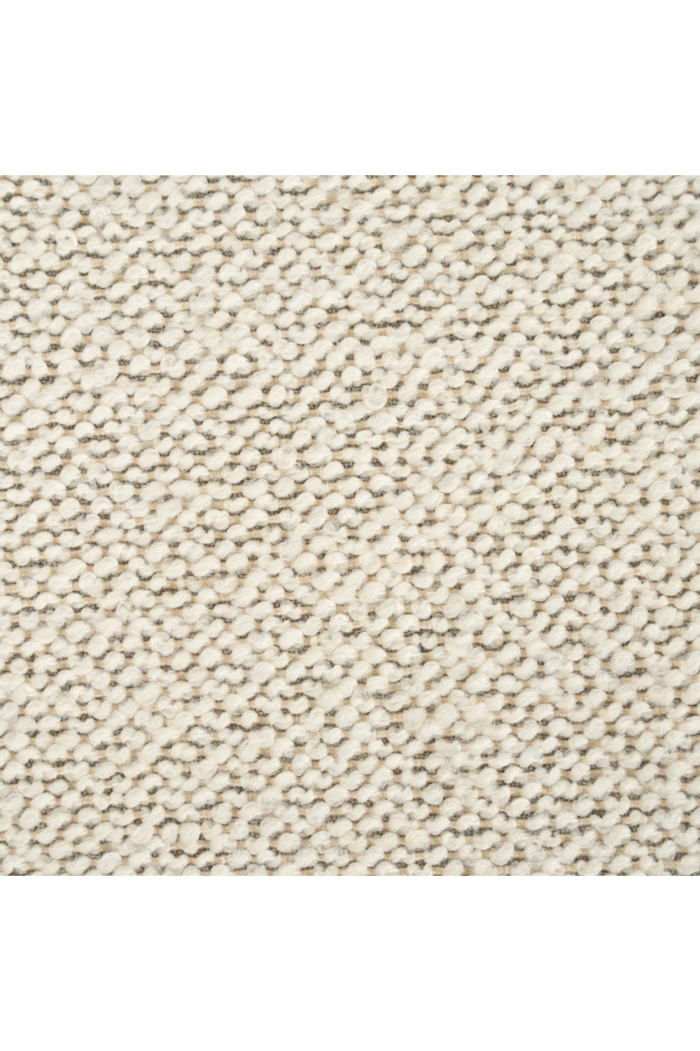 Cylindrical Beige Fabric Ottoman | Oroa.com
