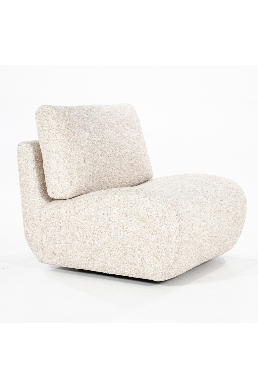 Fabric Upholstered Swivel Lounge Chair | Eleonora Lucia | OROA.com