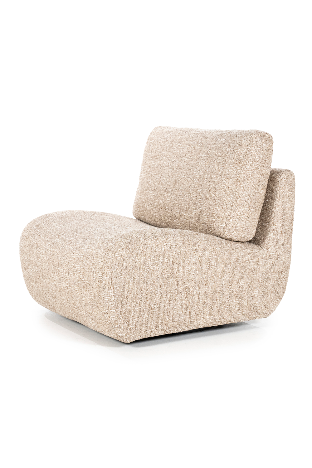 Fabric Upholstered Swivel Lounge Chair | Eleonora Lucia | OROA.com