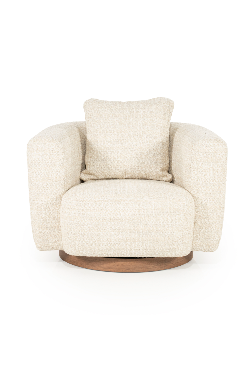 Curved Back Swivel Accent Chair | Oroa.com