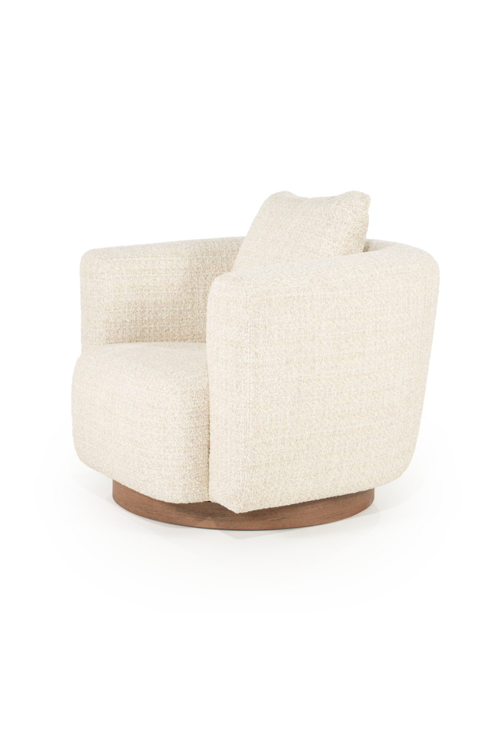 Curved Back Swivel Accent Chair | Oroa.com