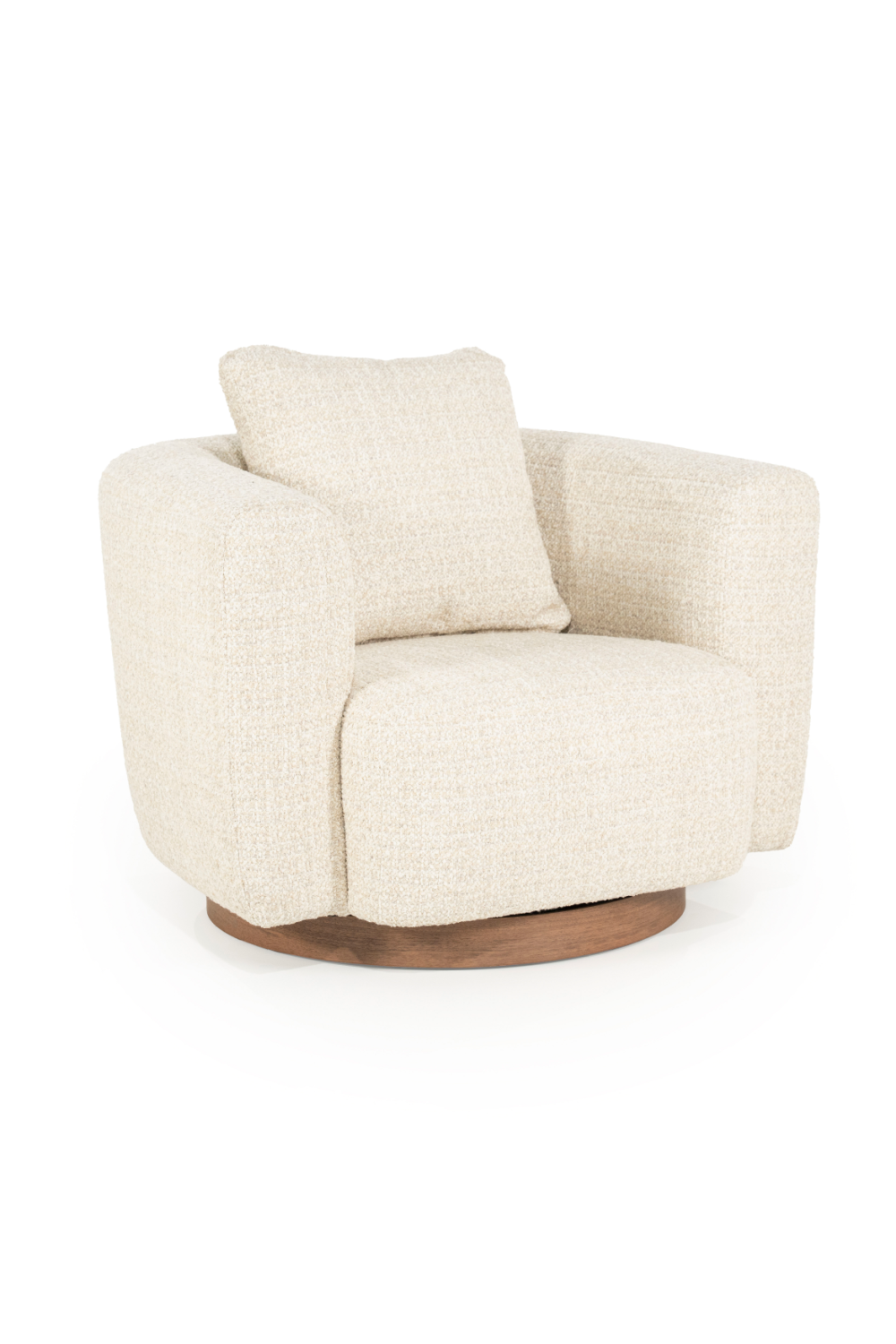 Curved Back Swivel Accent Chair | Oroa.com