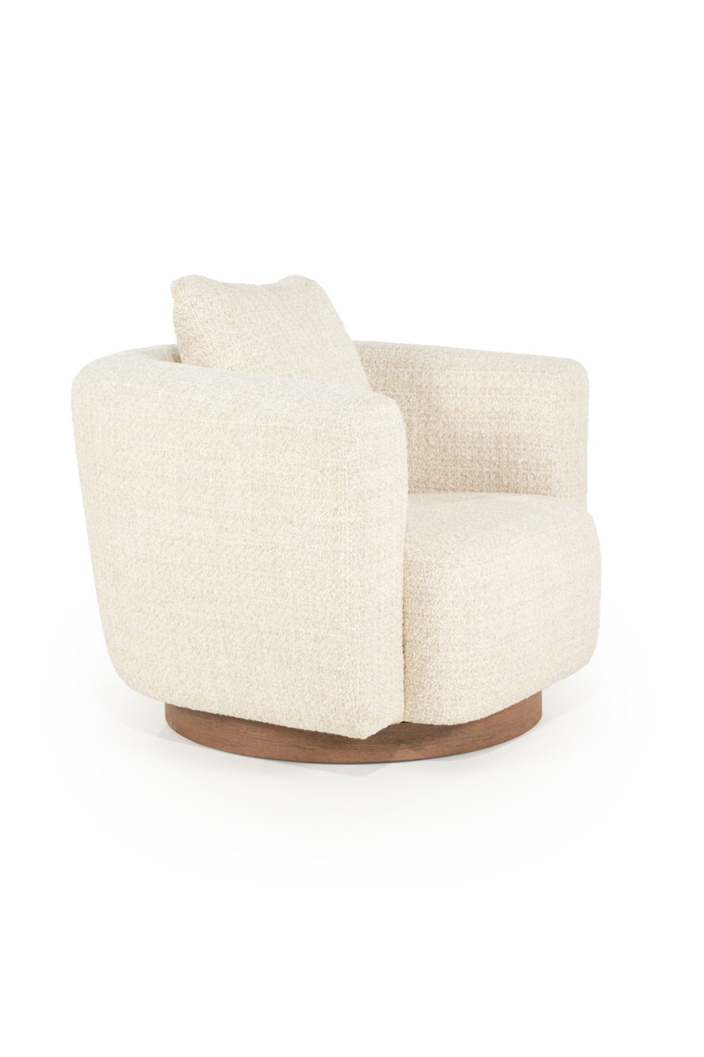 Curved Back Swivel Accent Chair | Oroa.com