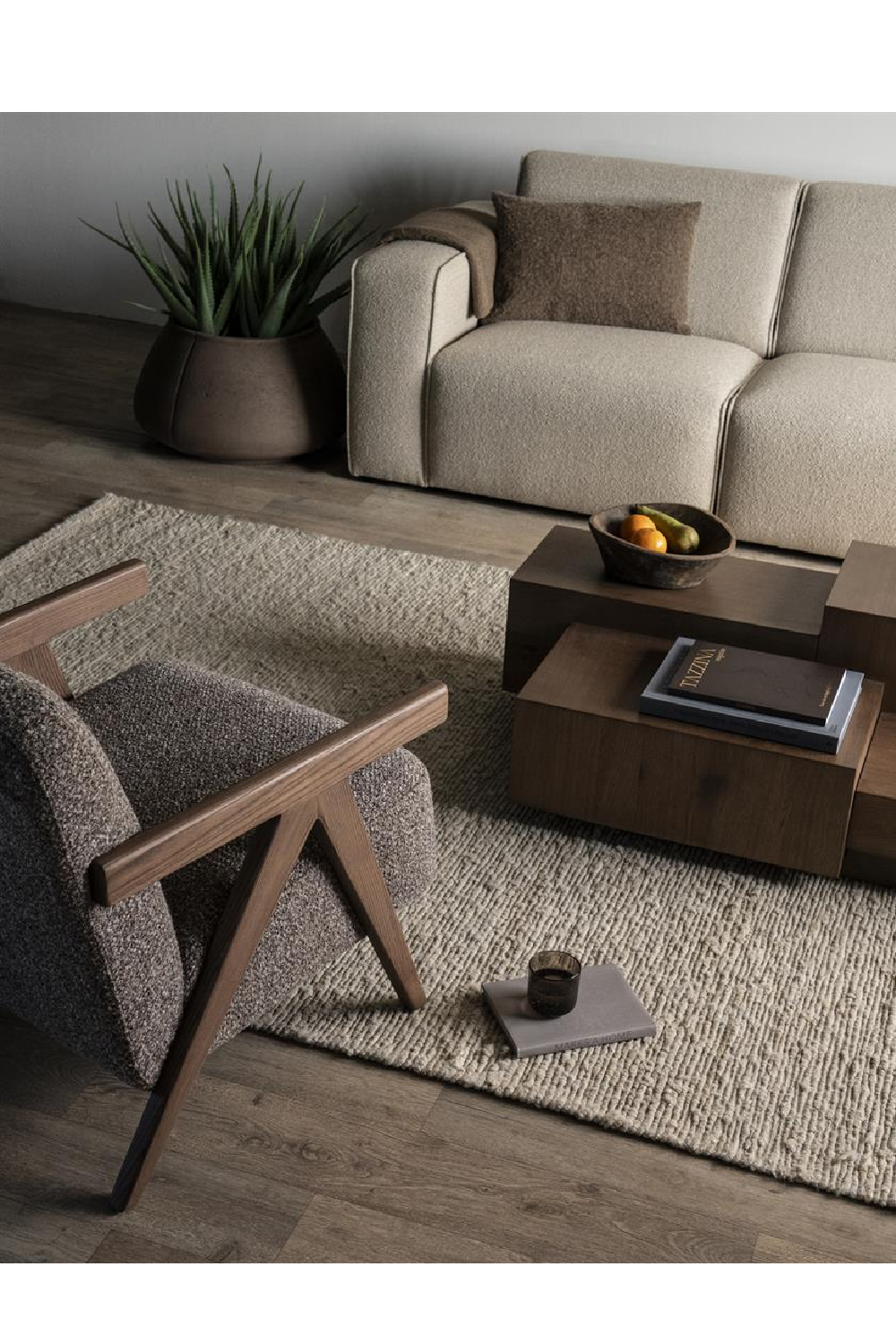 Ash Framed Lounge Armchair | Oroa.com