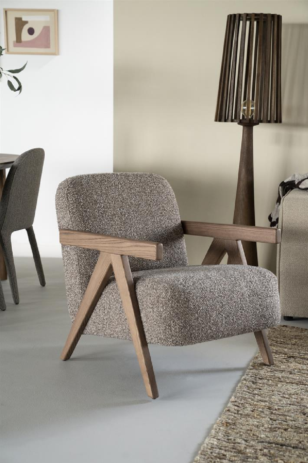 Ash Framed Lounge Armchair | Eleonora Francis | Oroa.com