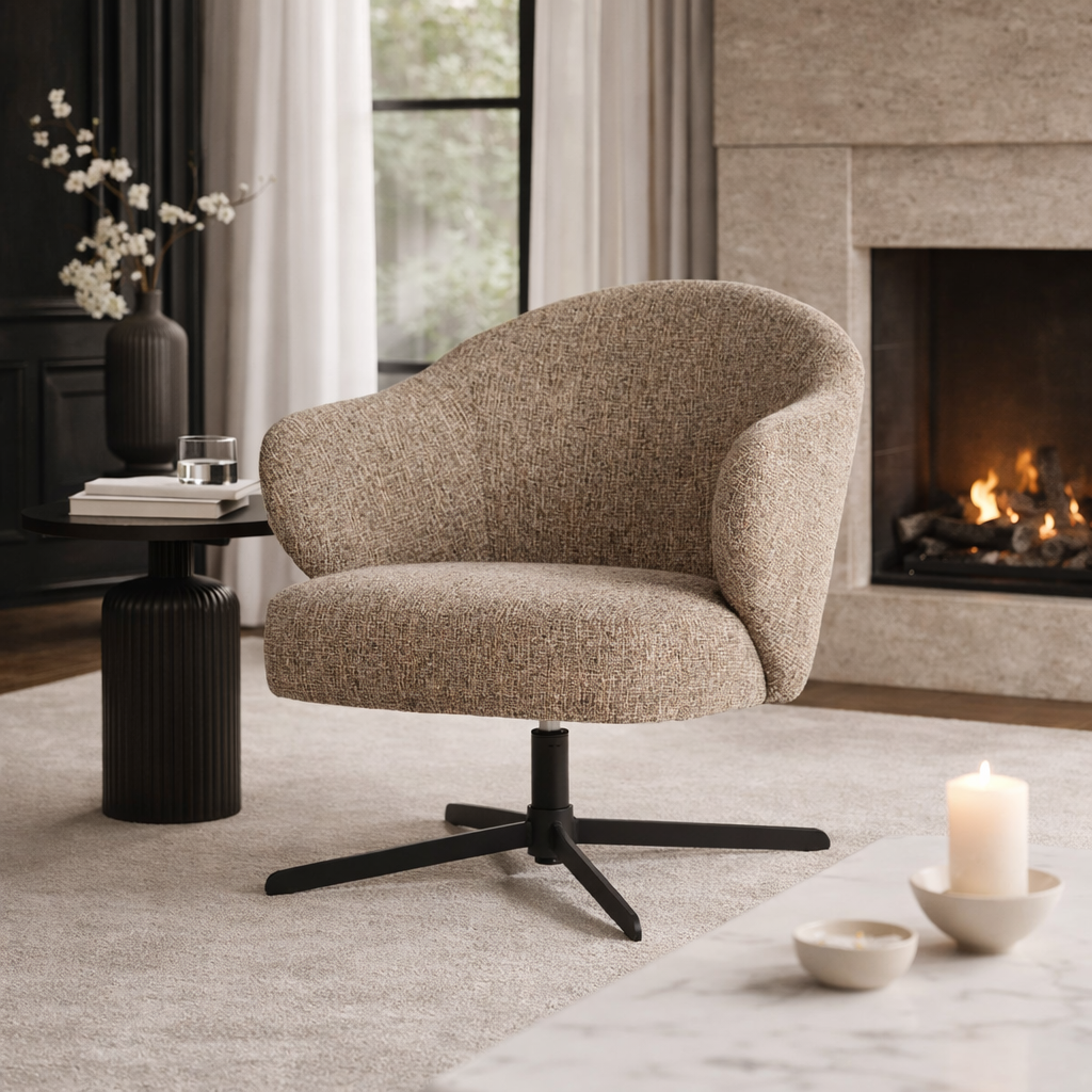 Fabric Swivel Armchair | Oroa.com