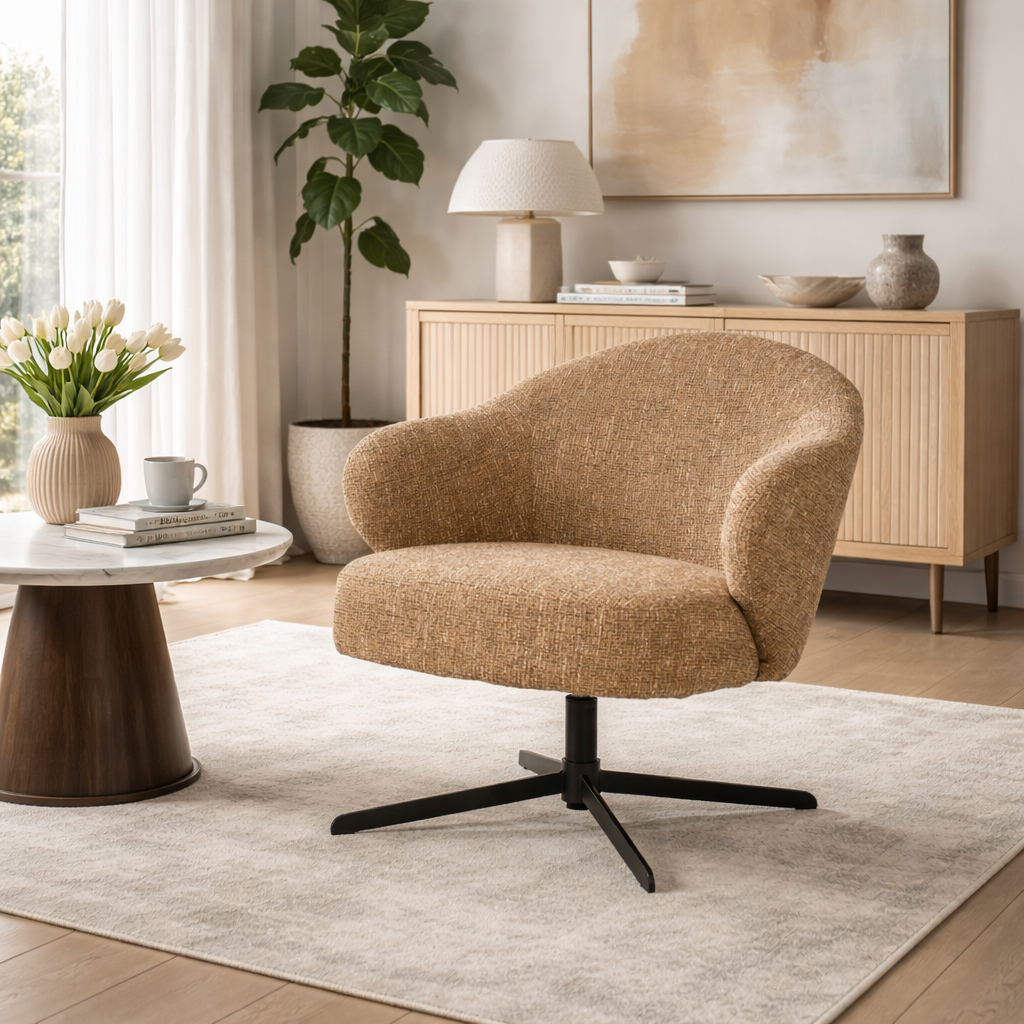 Fabric Swivel Armchair | Oroa.com