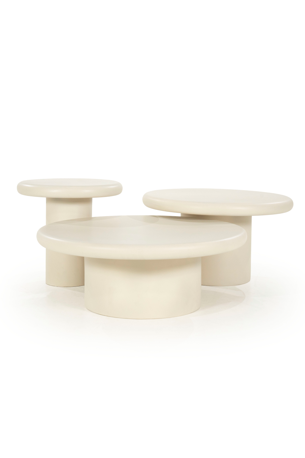 White Round Pedestal Side Table | Eleonora Jade | OROA.com