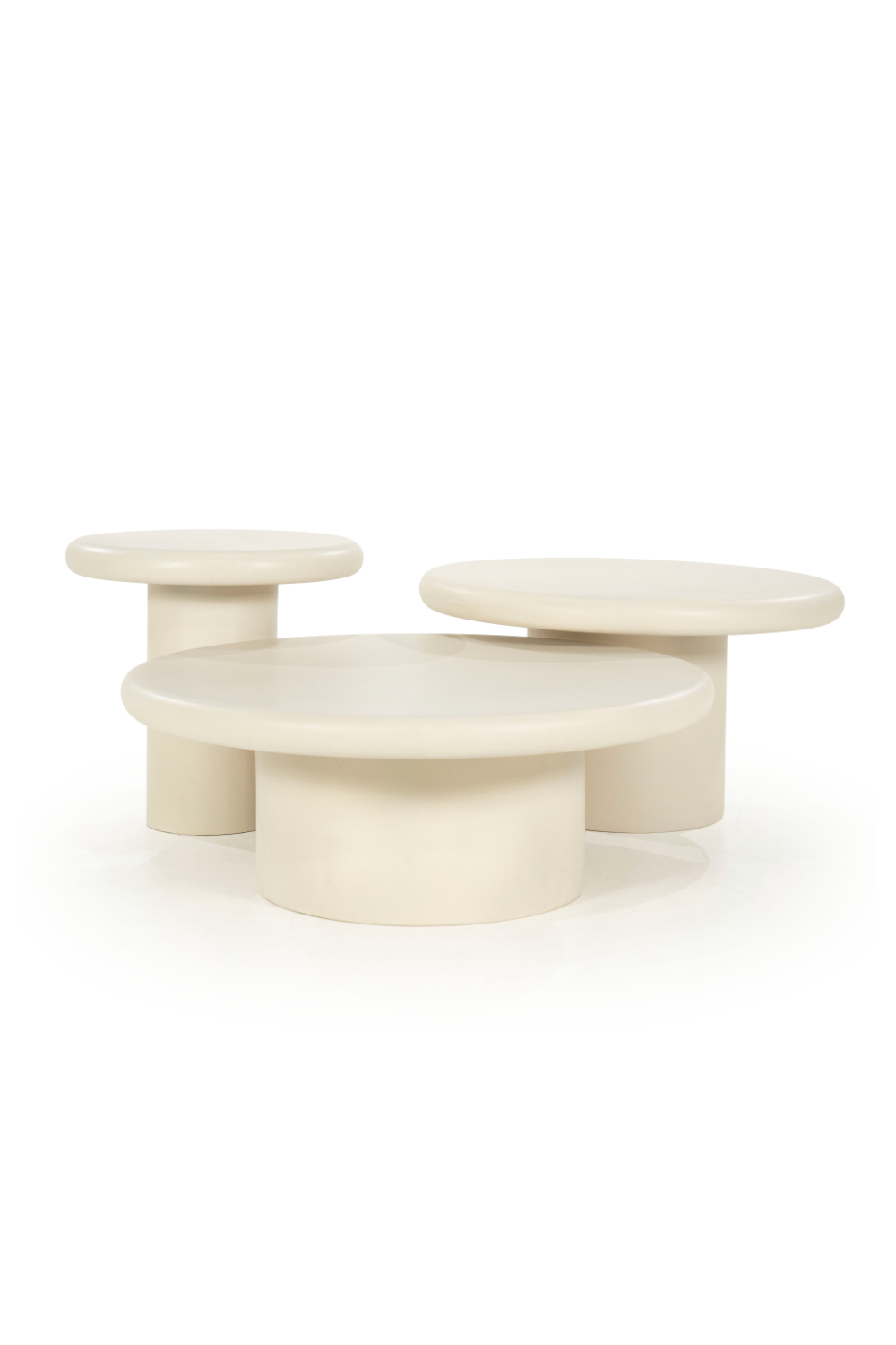 White Round Coffee Table | Eleonora Jade | OROA.com
