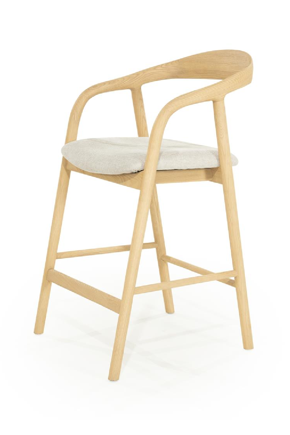 Lacquered Ash Wood Bar Chair | Oroa.com