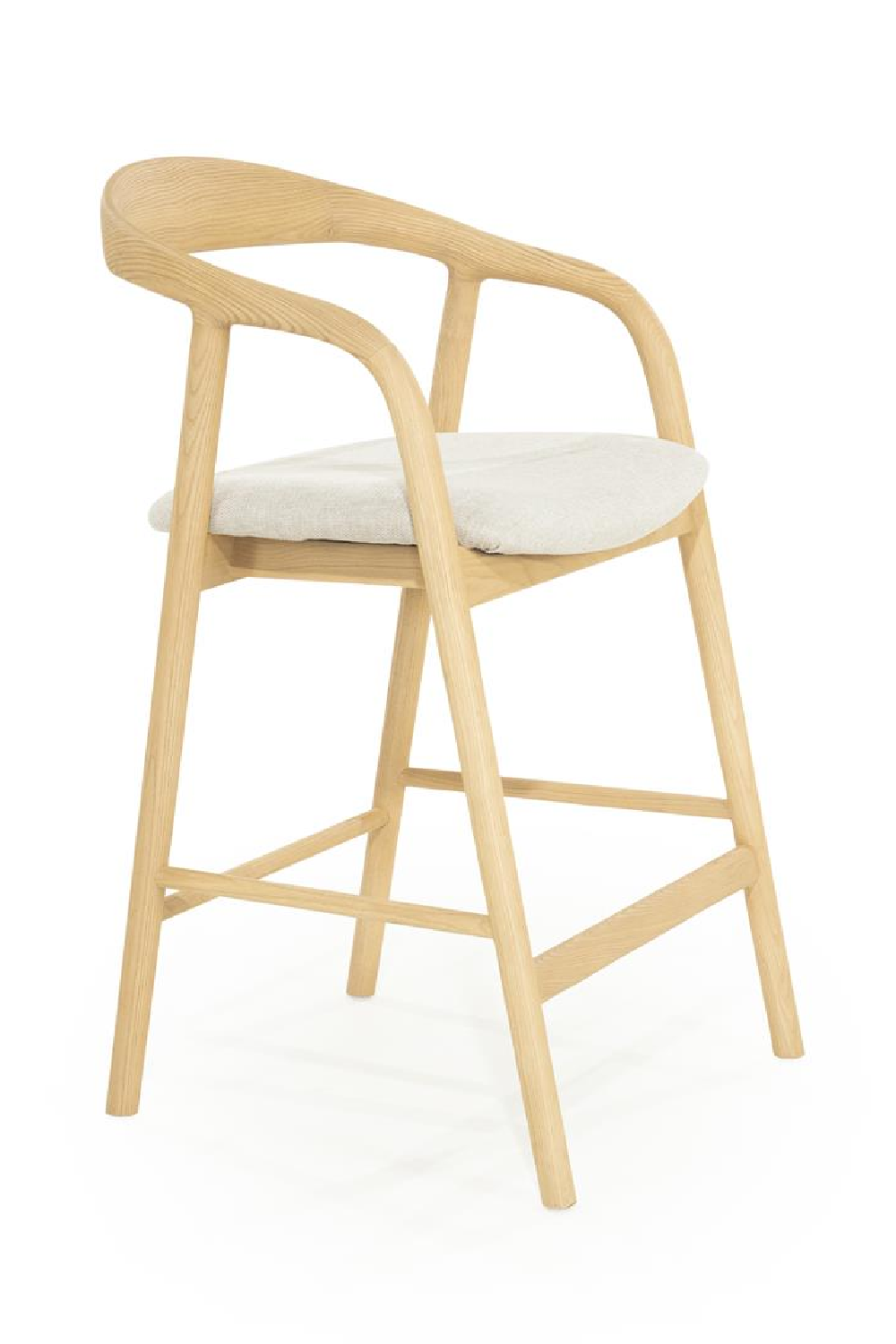 Lacquered Ash Wood Bar Chair | Oroa.com