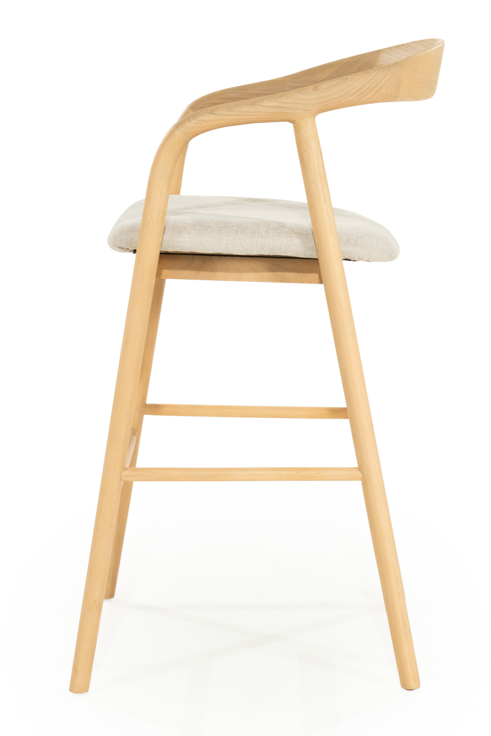 Lacquered Ash Wood Barstool | Oroa.com