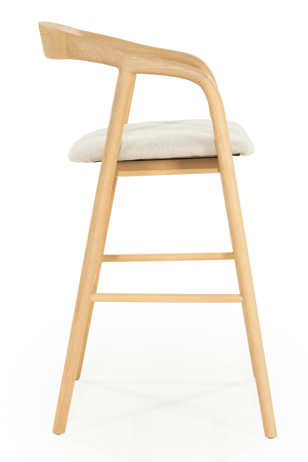 Lacquered Ash Wood Barstool | Oroa.com