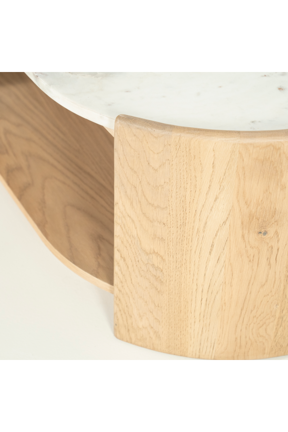 Oval White Marble Coffee Table | Eleonora Don | OROA.com