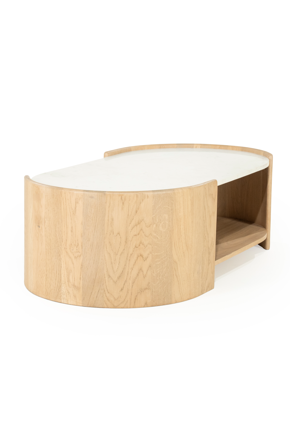 Oval White Marble Coffee Table | Oroa.com