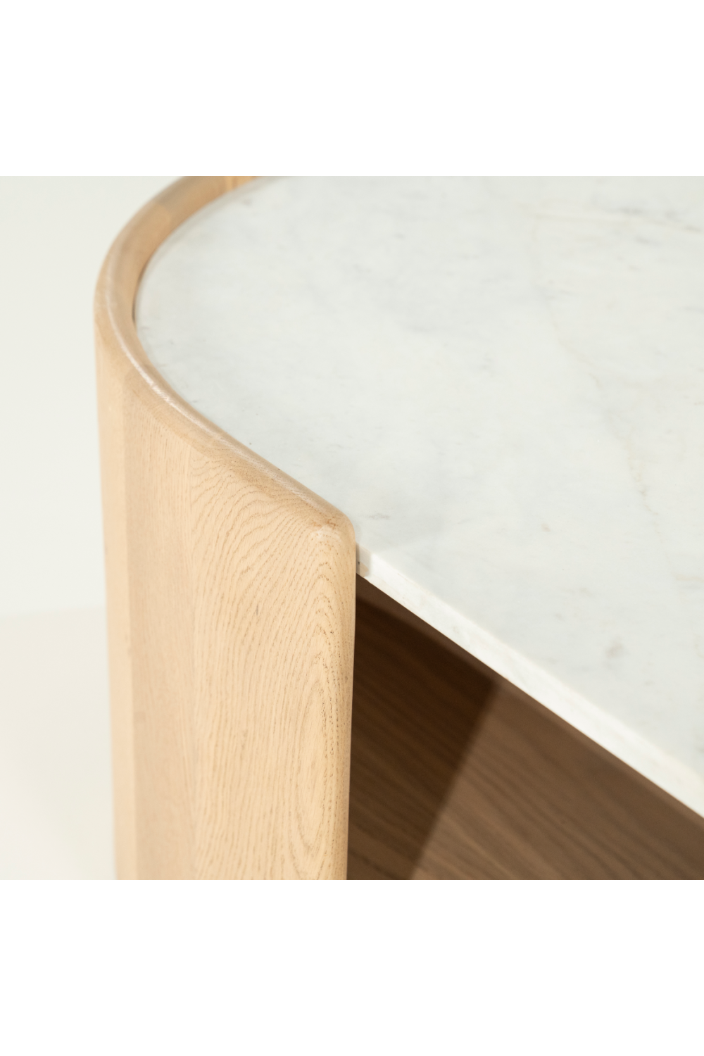 Oval White Marble Coffee Table | Eleonora Don | OROA.com