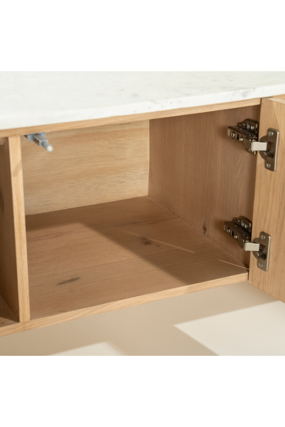 Marble Top Oak TV Cabinet | Oroa.com