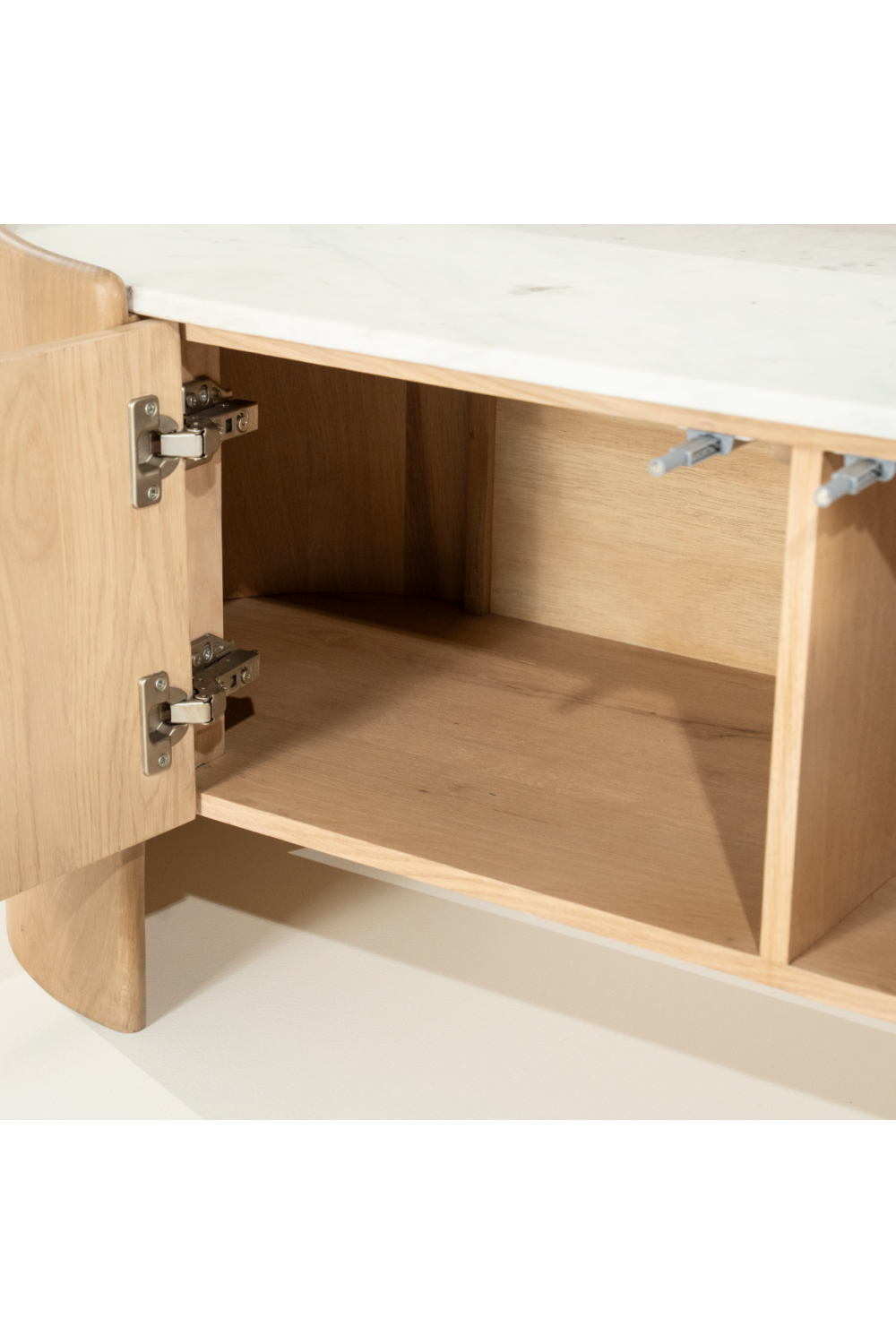 Marble Top Oak TV Cabinet | Oroa.com