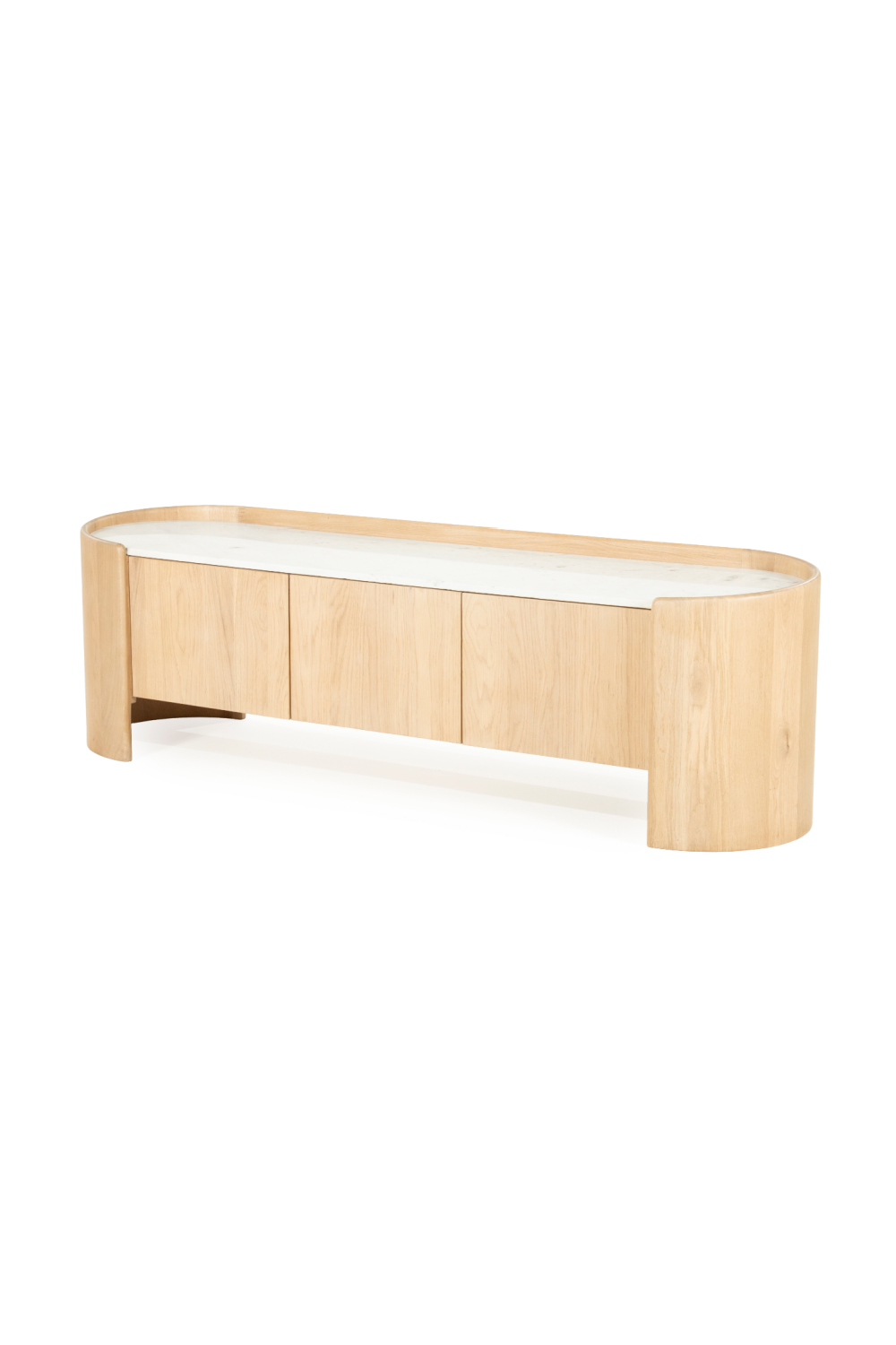 Marble Top Oak TV Cabinet | Oroa.com