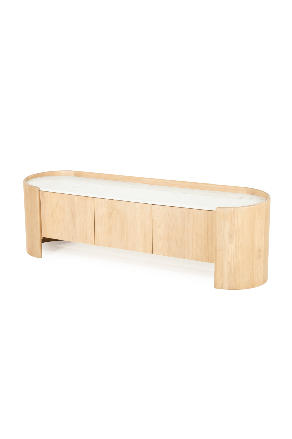 Marble Top Oak TV Cabinet | Oroa.com