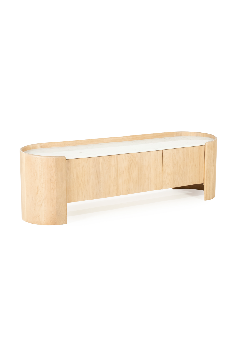 Marble Top Oak TV Cabinet | Oroa.com