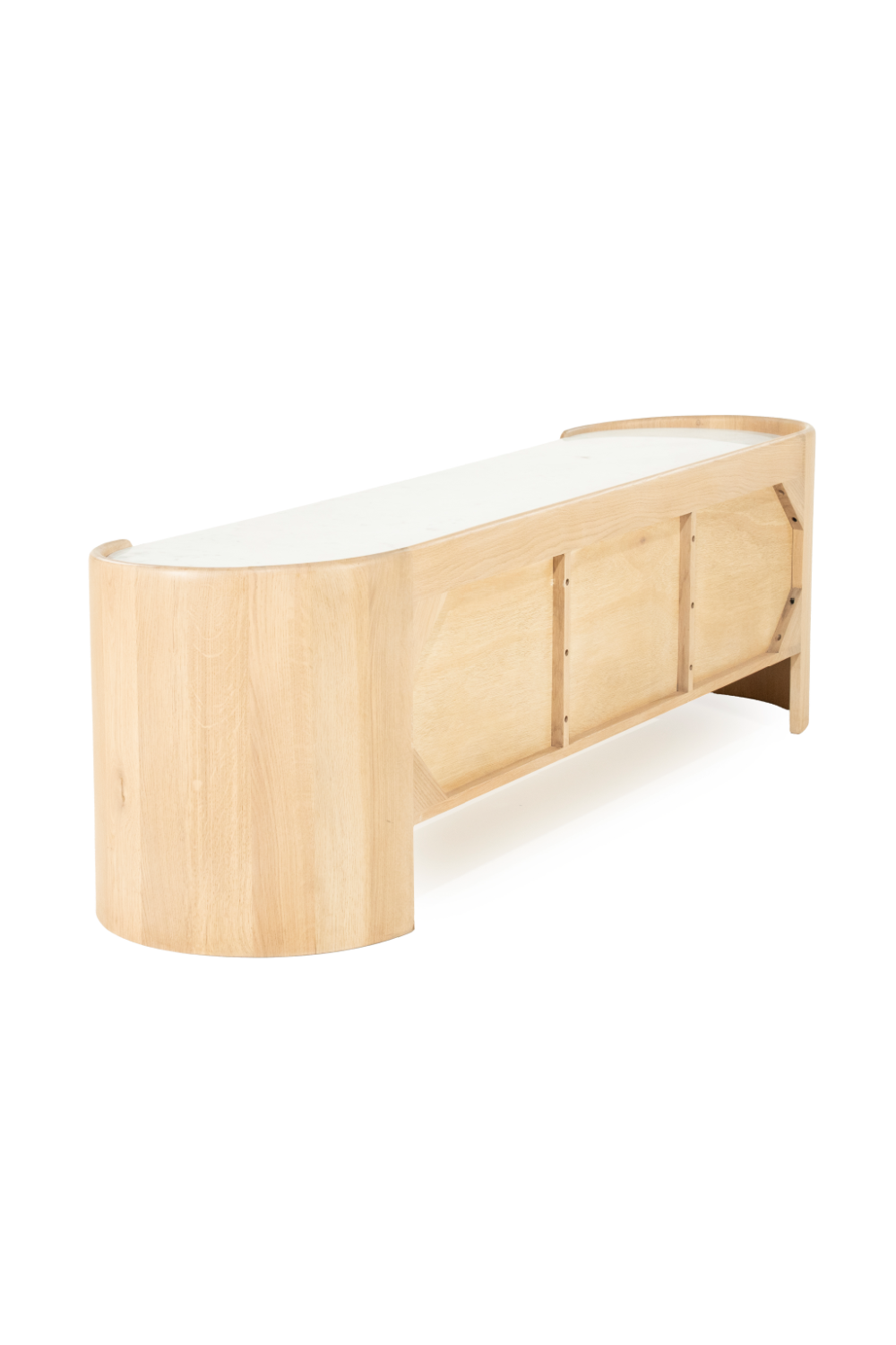 Marble Top Oak TV Cabinet | Oroa.com